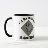 私はむしろシカのハンターを捜していました マグカップ (左)