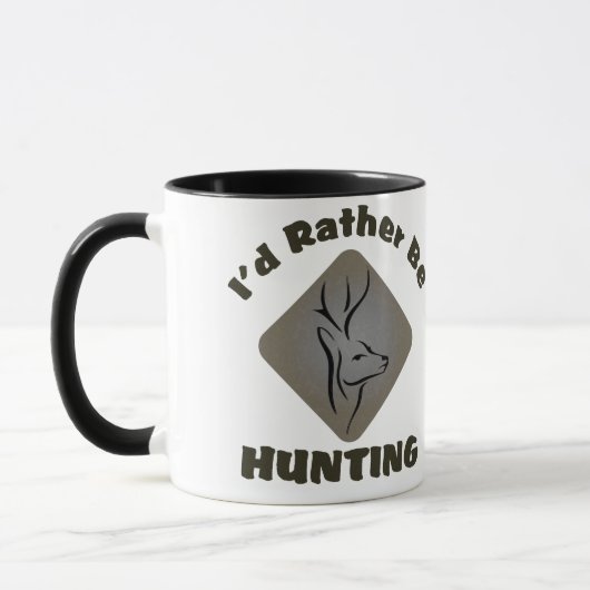 私はむしろシカのハンターを捜していました マグカップ (左)