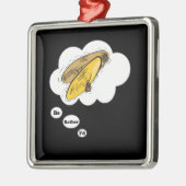 私はむしろシンバルを演奏していました メタルオーナメント (左)