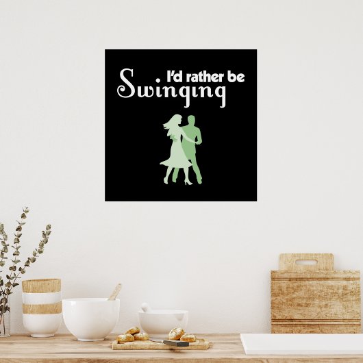 私はむしろスイングしたい ポスター (キッチン)