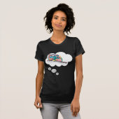 私はむしろスキーの2才です Tシャツ (正面フル)