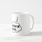 私はむしろスキーをしたい コーヒーマグカップ (正面右)