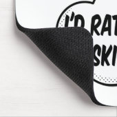 私はむしろスキーをしたい マウスパッド (コーナー)