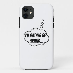 私はむしろスキーをしたい iPhone 11 ケース