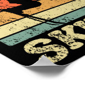 私はむしろスキーをするレトロスキーヤーヴィンテージスキー ポスター (角)