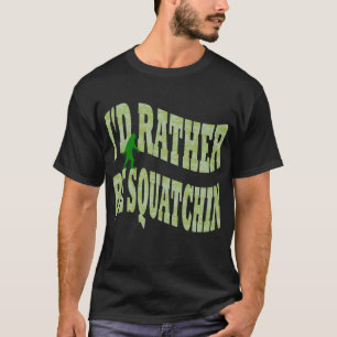 私はむしろスクアチングリーン迷彩柄 Tシャツ