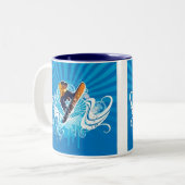 私はむしろスノーボードのマグです ツートーンマグカップ (正面左)