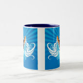 私はむしろスノーボードのマグです ツートーンマグカップ (中央)