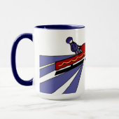 私はむしろスノーモービルをしたいと思う マグカップ (左)