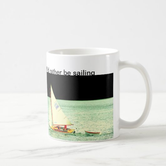 私はむしろセーリングマグを好む コーヒーマグカップ (右)