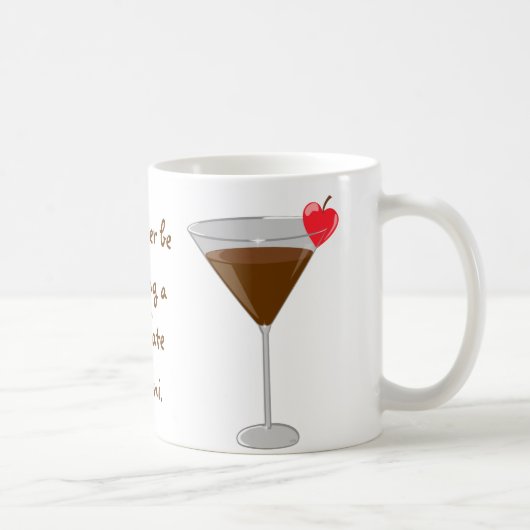 「私はむしろチョコレートmartiniを飲んでいました コーヒーマグカップ (右)