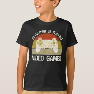 私はむしろテレビゲ遊ームになりたい Tシャツ