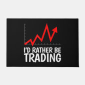 私はむしろデイトレーディングチャートを取引する ドアマット (正面)