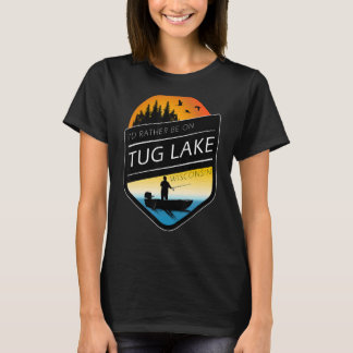 私はむしろトゥグレイクウィスコンシン魚釣りにいる Tシャツ
