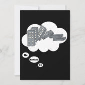 私はむしろドミノ4を遊んでいました 招待状 (正面)