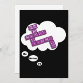 私はむしろドミノ5を遊んでいました 招待状 (正面/裏面)