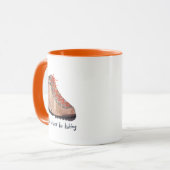 私はむしろハイキングブーツ水の色のキャンプ マグカップ (正面左)