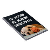 私はむしろバスケットボール-ブルドッグの子犬--を遊んでいました ノートブック (右側)