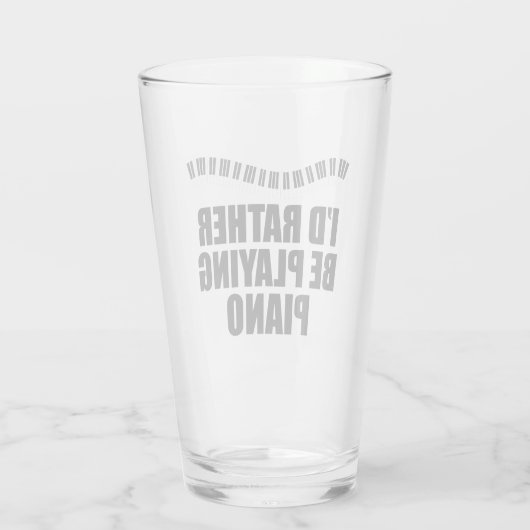 私はむしろピアノピアニ遊ストになりたおもしろいい タンブラーグラス (裏面)