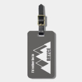 私はむしろブライスキャニオン山にいる ラゲッジタグ (正面縦)