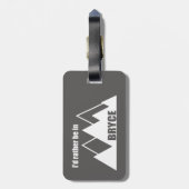 私はむしろブライスキャニオン山にいる ラゲッジタグ (裏面縦)