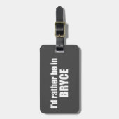 私はむしろブライス峡谷国立公園に居たい ラゲッジタグ (正面縦)