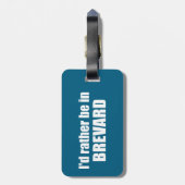 私はむしろブレバード・ノースカロライナにいる ラゲッジタグ (裏面縦)