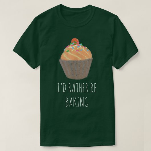 私はむしろベーキングになる – おもしろい Baker 1984 Tシャツ (デザイン正面)