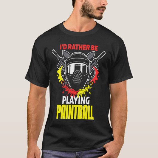 私はむしろペイントボー遊ルのペイントボール Tシャツ (正面)