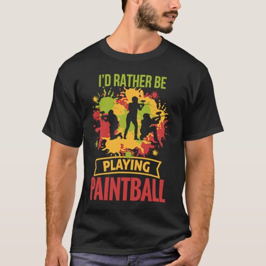 私はむしろペイントボー遊ルのペイントボール Tシャツ (正面)