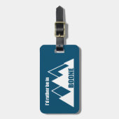 私はむしろボーネノースカロライナ山にいる ラゲッジタグ (正面縦)