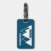 私はむしろボーネノースカロライナ山にいる ラゲッジタグ (裏面縦)