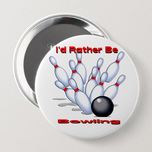私はむしろボーリングをしていました 缶バッジ (正面&裏面)