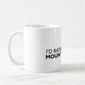 私はむしろマウンテンバイクのマグです コーヒーマグカップ (左)