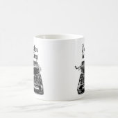 私はむしろマグの作家のタイプライターの作家を書いていました コーヒーマグカップ (中央)