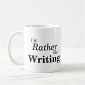 私はむしろマグを書いていました コーヒーマグカップ (左)