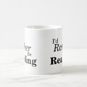 私はむしろマグを読んでいました コーヒーマグカップ (中央)