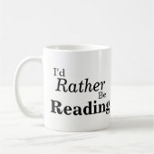 私はむしろマグを読んでいました コーヒーマグカップ (左)