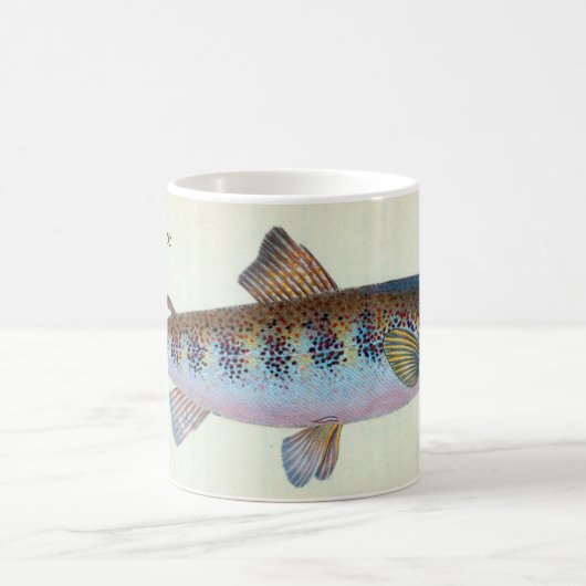 私はむしろマスの魚釣りのマグです コーヒーマグカップ (中央)