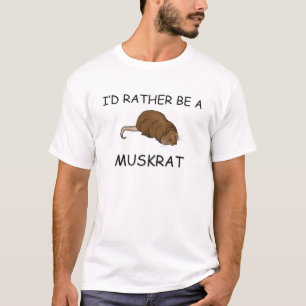 私はむしろマスクラットです Tシャツ