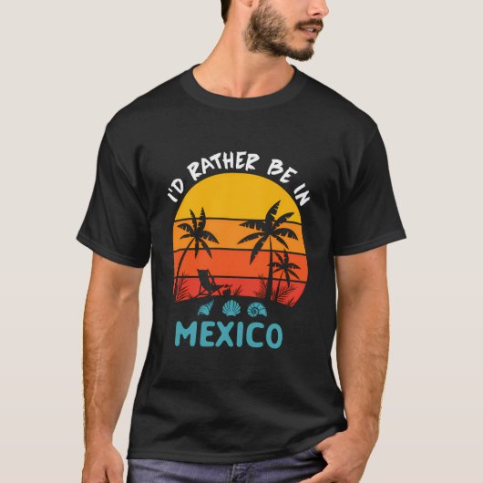 私はむしろメキシコ旅行に来たい2023家族Summer Va Tシャツ (正面)