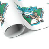 私はむしろラグビーを遊んでいました ラッピングペーパー (ロールコーナー)