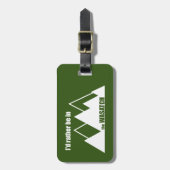 私はむしろワサッチ山にいたい ラゲッジタグ (正面縦)