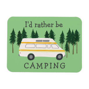 私はむしろヴァンキャンプのRVing Motorhomeの木です マグネット