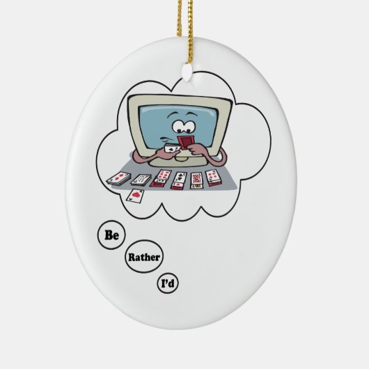 私はむしろ一つはめの宝石を遊んでいました セラミックオーナメント (右)