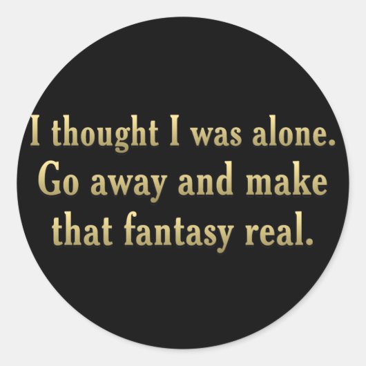 私はむしろ一人になりたい ラウンドシール (正面)