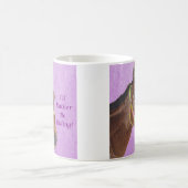 私はむしろ乗っていました! 馬 コーヒーマグカップ (中央)