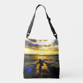 私はむしろ人魚のトートバックです クロスボディバッグ (裏面)