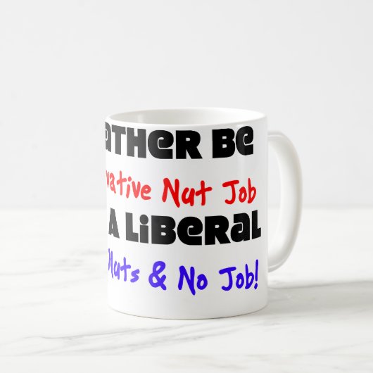 私はむしろ保守的なナットの仕事…です コーヒーマグカップ (正面右)