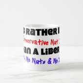 私はむしろ保守的なナットの仕事…です コーヒーマグカップ (中央)